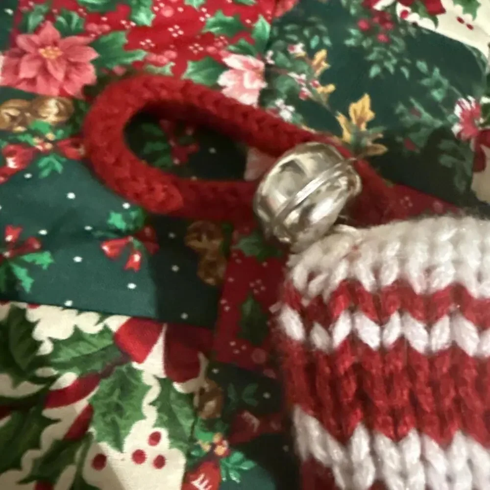 Mini Christmas Stocking Letter M Wondershop Monogram Knit Target Red White 8”
